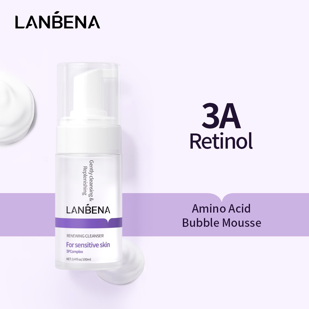 Sữa rửa mặt LANBENA tạo bọt chứa Amino Acid chống nếp nhăn và ngừa lão hóa 100ml