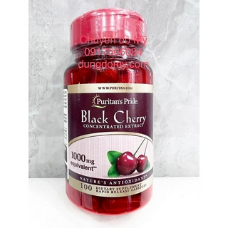 Date t6/2024_viên hỗ trợ gút puritan’s pride black cherry 1000mg 100 viên của mỹ
