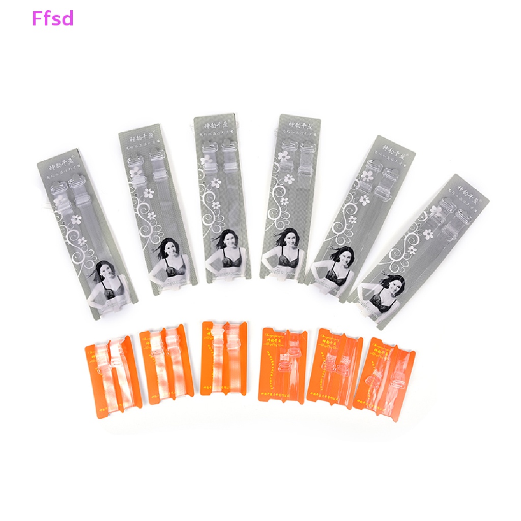 {Ffsd} Set 3 Cặp Dây Áo Ngực Trong Suốt Pha Lê Vô Hình Thiết Thực * Bán Chạy