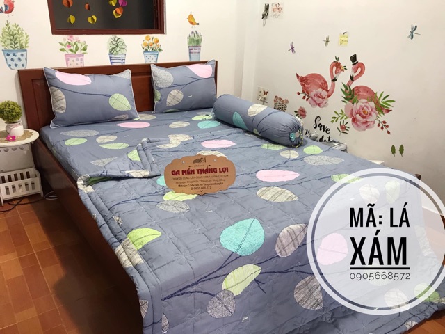 Bộ ga gối Thắng Lợi 4 món sang trọng mềm mát | BigBuy360 - bigbuy360.vn