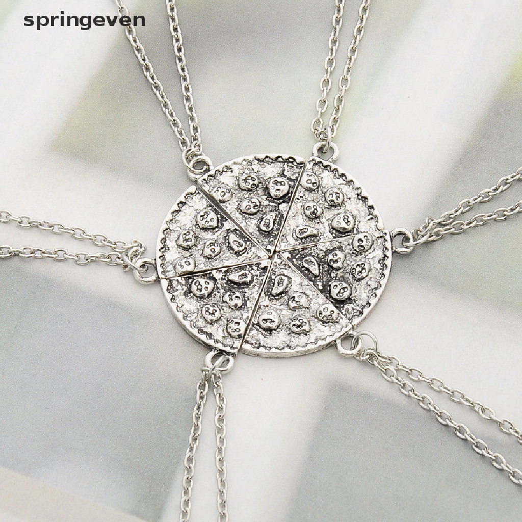 Vòng cổ Tình Bạn Mặt Pizza Khắc Chữ Best Friends