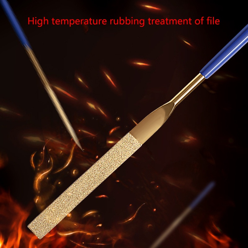 Set 10 Cây Dũa Móng Tay Mini Mạ Titan