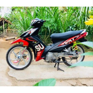 Tem rời Axelo chữ Suzuki đỏ đen
