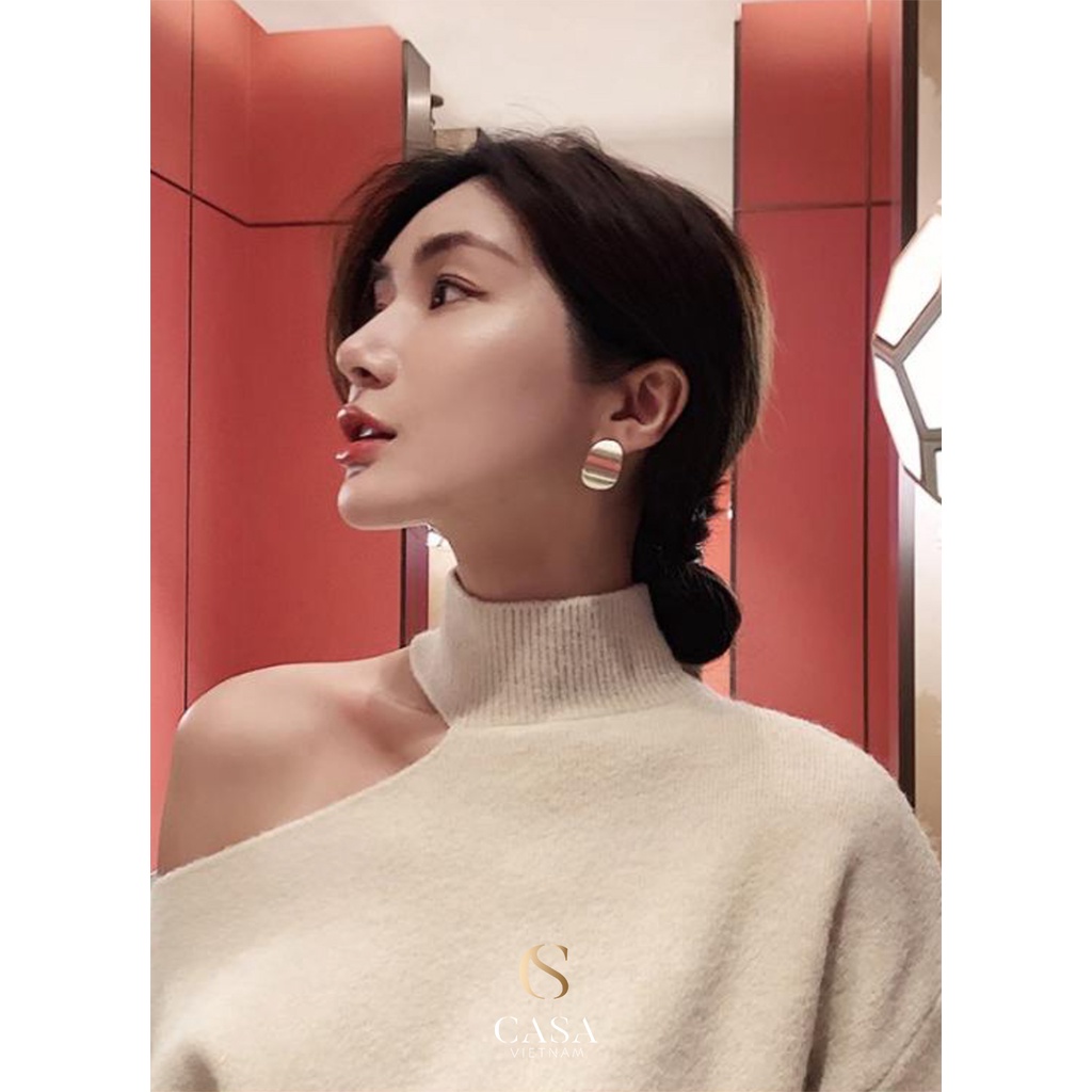 CASA Bông tai mạ vàng cho nữ CASAE027