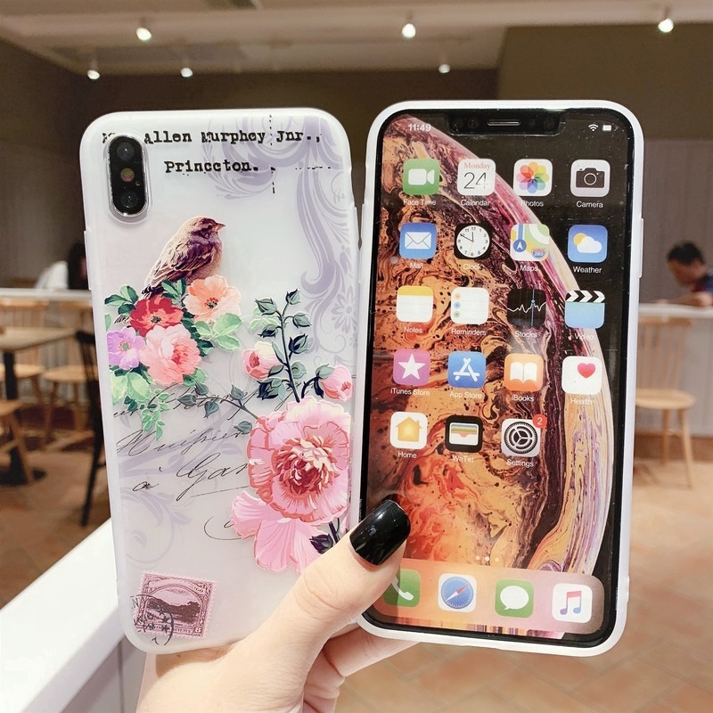 Ốp điện thoại từ TPU in hoa cho Samsung Galaxy S20 Ultra S20+ S20 S10 S10+ S10E S9 S9+ S8 S8+ Note 10 + Note 8 Note 9