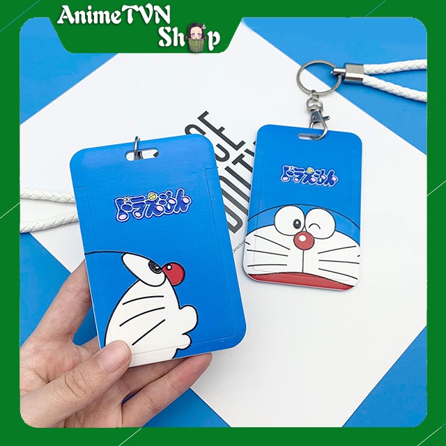Dây Đeo Thẻ Học Sinh, Sinh Viên, Móc khóa Thẻ tên Đựng thẻ ATM, và các loại Card khác in hình Anime Manga Doraemon