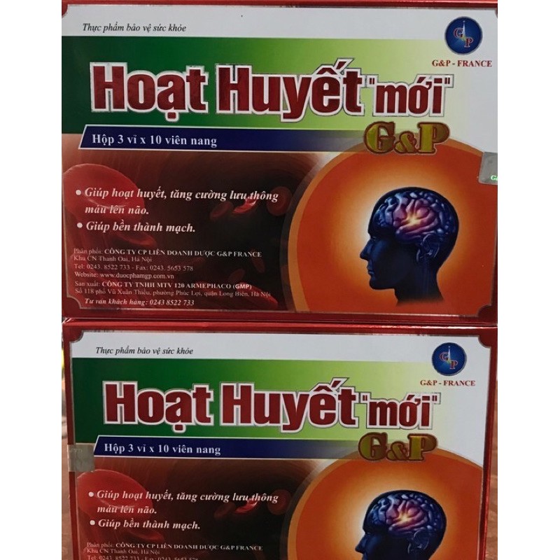 HOẠT HUYẾT " mới" G&P gold lưu thông máu não, rối loạn tiền đình GP