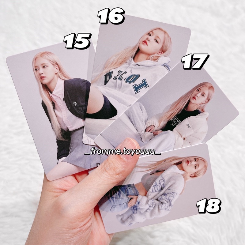 Ảnh photocard BLACKPINK card Rosé Jennie Jisoo Lisa chính hãng