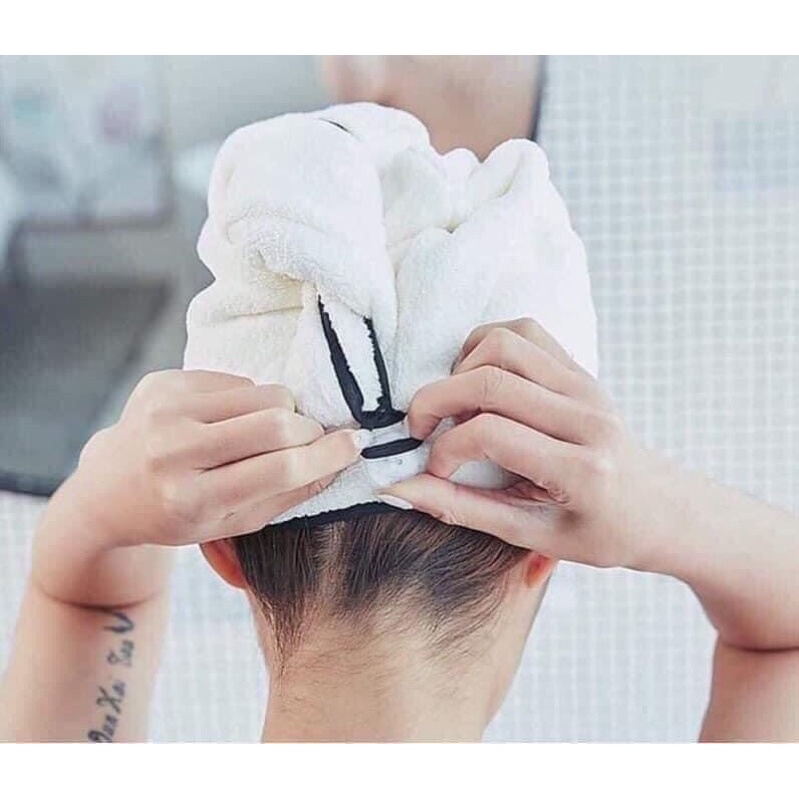 khăn quấn tóc siêu thấm khô nhanh ( Hàng chuẩn loại đẹp)