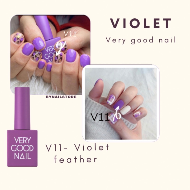 [Very good nail] Sơn gel cao cấp Hàn Quốc tone màu tím (1pcs)