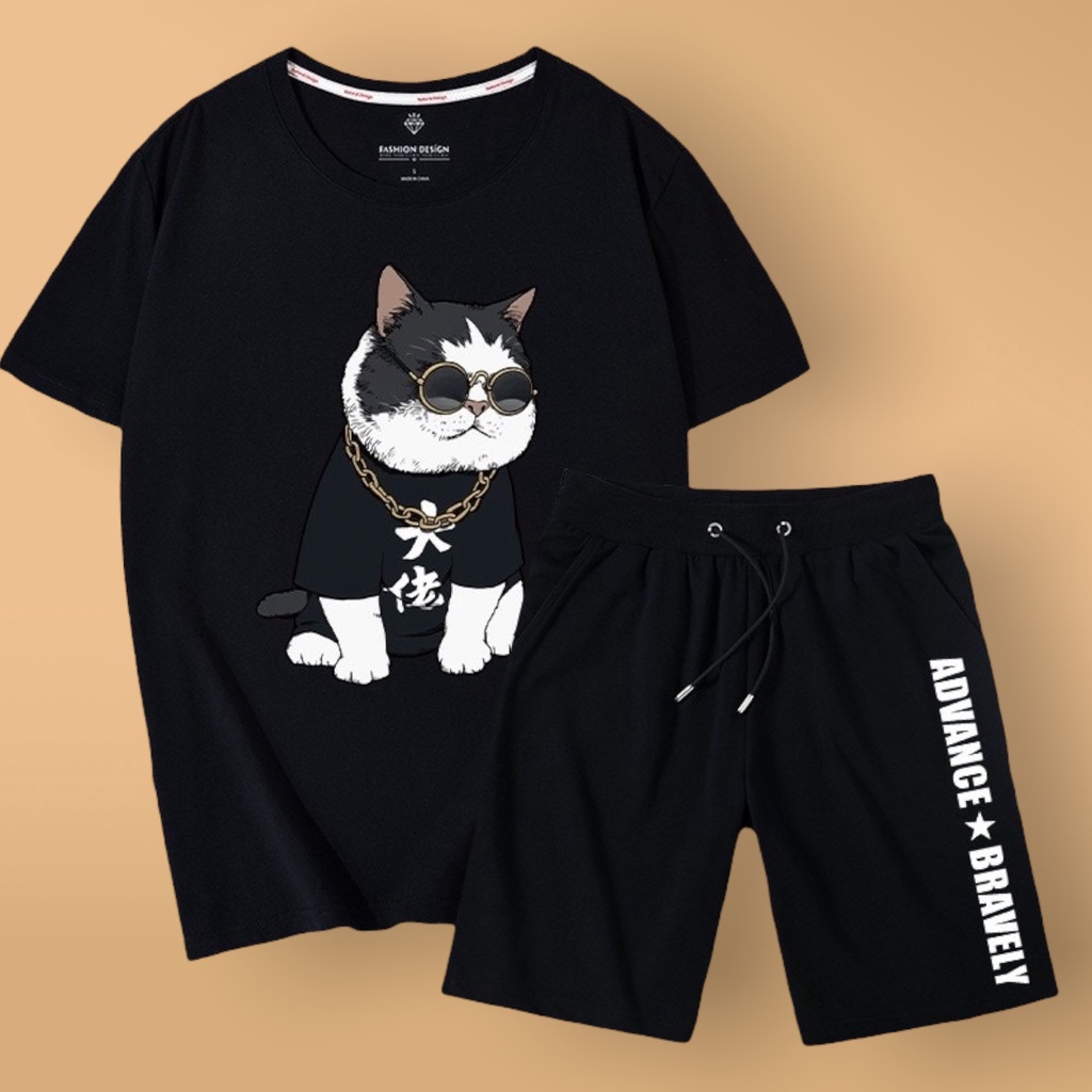 ĐỒ BỘ THỂ THAO,SET BỘ THỂ THAO IN HÌNH CON MÈO ĐEO MẮT KÍNH SIÊU NGẦU TẬP GYM HAY ĐI CHƠI ĐỀU ĐẸP ,MẪU MỚI NHẤT