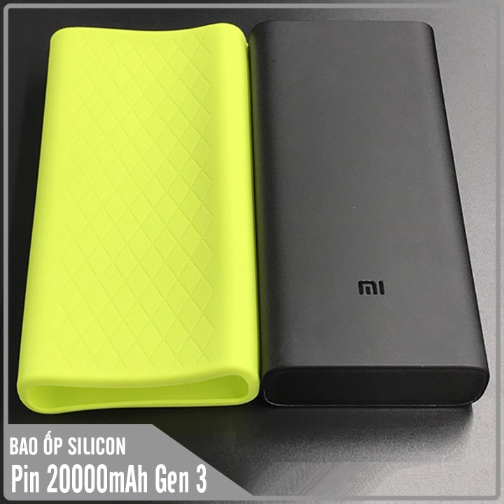 Bao ốp silicon dành cho Pin sạc dự phòng Xiaomi 20000mAh Gen 3