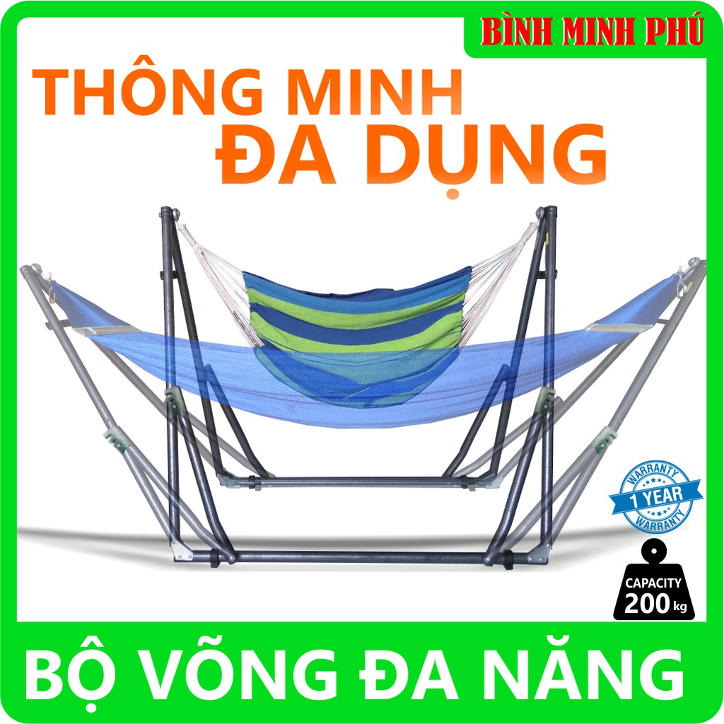 BỘ VÕNG XẾP ĐA NĂNG BÌNH MINH PHÚ 2021 - BẢO HÀNH 12 THÁNG - CÓ TEM SMS CHỐNG GIẢ - MÃ 4803C