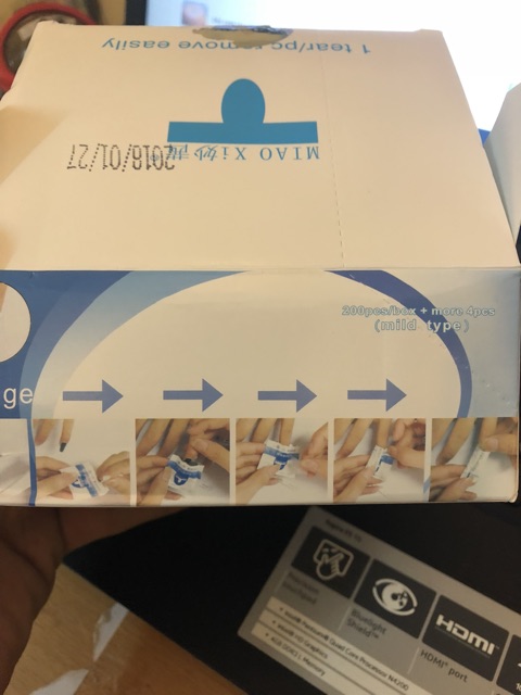 Giấy ủ phá gel ( hộp lớn 200 miếng )