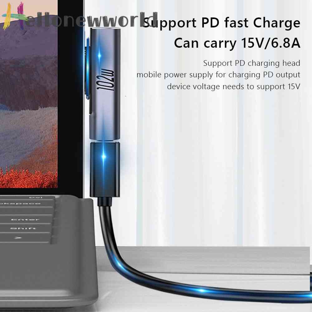 Bộ ĐiềU HợP SạC Nhanh Cho Microsoft Surface Sang Type C PD