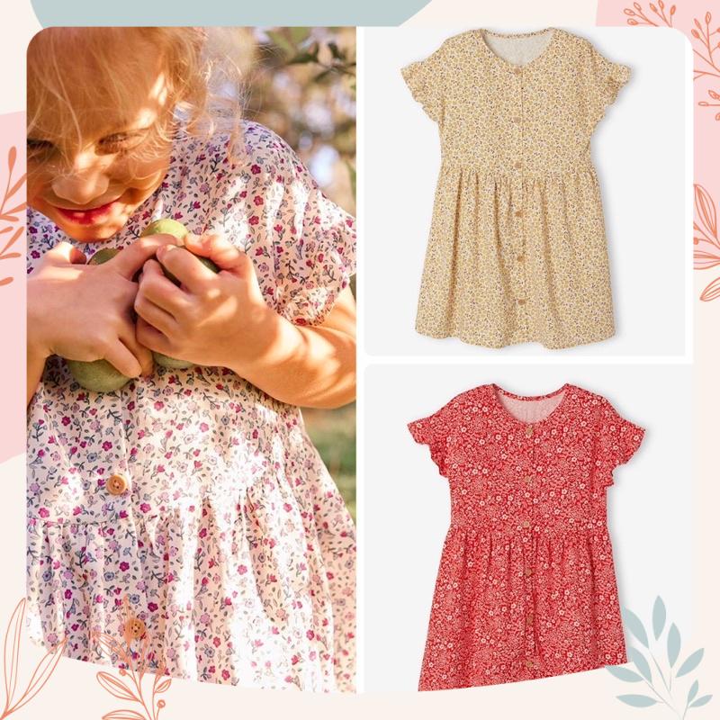 Váy Vertbaudet hoa tay cánh tiên