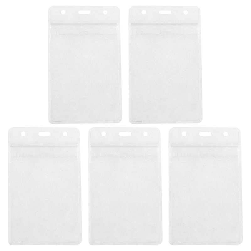 Túi Đựng Thẻ ID Bằng PVC Trong Suốt Dày Dặn Chống Thấm Nước Có Khóa Kéo Kích Thước 2 68X4 41