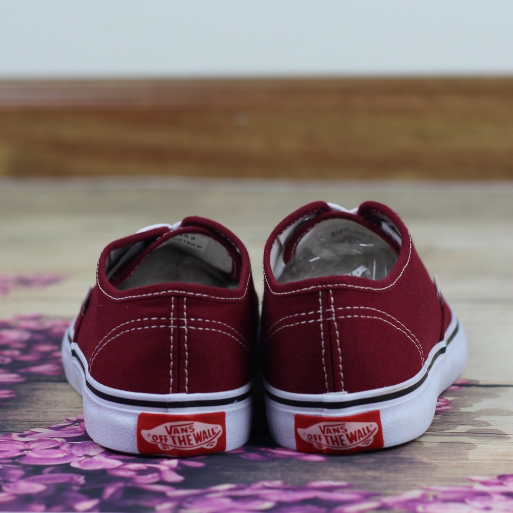 Giày Sneaker Van Cá Tính Classic Nam Đỏ Đô