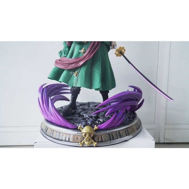 Mô hình nhân vật Zoro Sauron Roronoa 36cm có đế siêu to 2 đầu tam kiếm 3 vỏ bao - Mô hình Zoro One Piece
