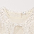 Đầm Công Chúa Tay Dài Phối Ren Màu Trắng Trơn Đơn Giản Thoải Mái Thời Trang Xuân Thu Cho Bé Gái 0-5 Tuổi