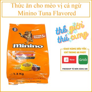 Thức ăn cho mèo con & mèo trưởng thành vị cá ngừ Minino Tuna Flavored 1,3kg
