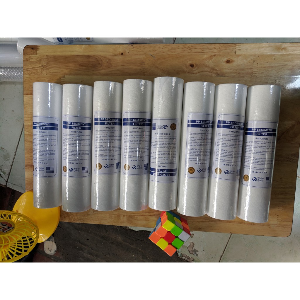(ẢNH THẬT) COMBO 5 Lõi lọc nước số 1 PPf 10 Inch chuẩn dùng cho máy ro và bộ lọc thô | BigBuy360 - bigbuy360.vn