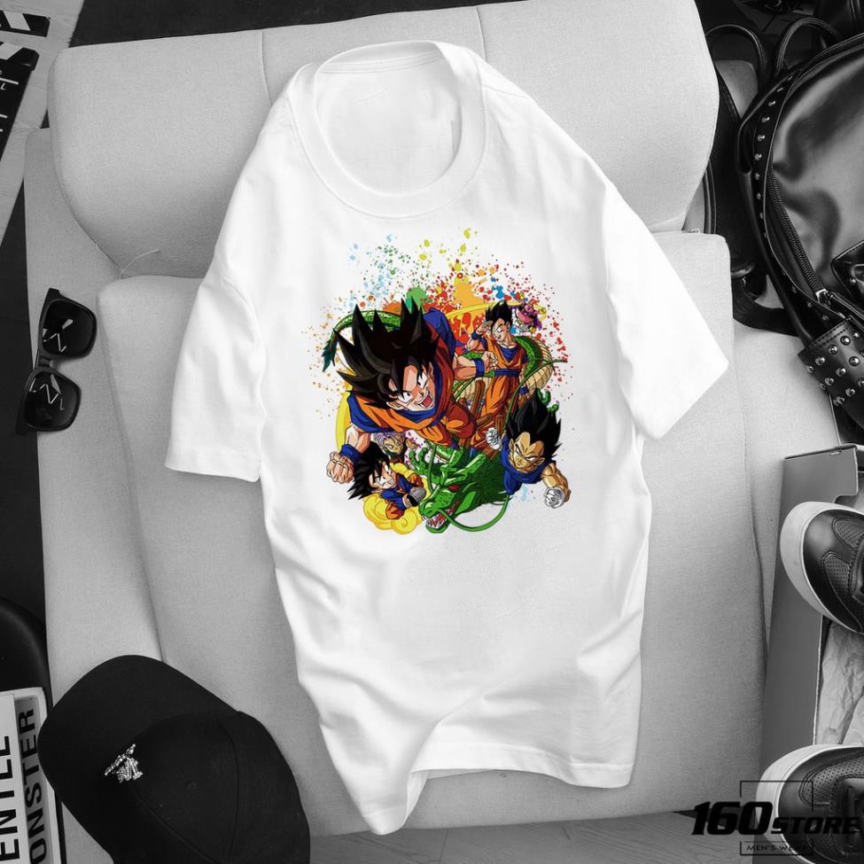 ÁO THUN NGẮN TAY Son Goku Dragon Ball 7 Viên Ngọc Rồng IN HÌNH HOẠT HÌNH KHÔNG AI CÓ SIÊU HOT CÓ ĐỦ SIZE - 719