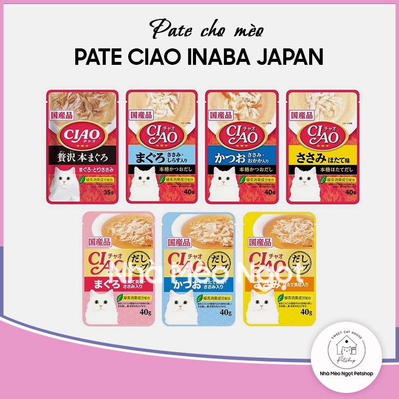 Pate Ciao Hàng Nhật Nhập Khẩu Thức Ăn Cho Mèo | Nhà Mèo Ngọt Petshop