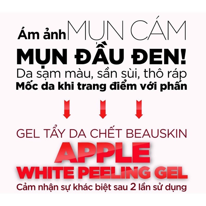 Tẩy da chết Beauskin Apple White Peeling Mini Size