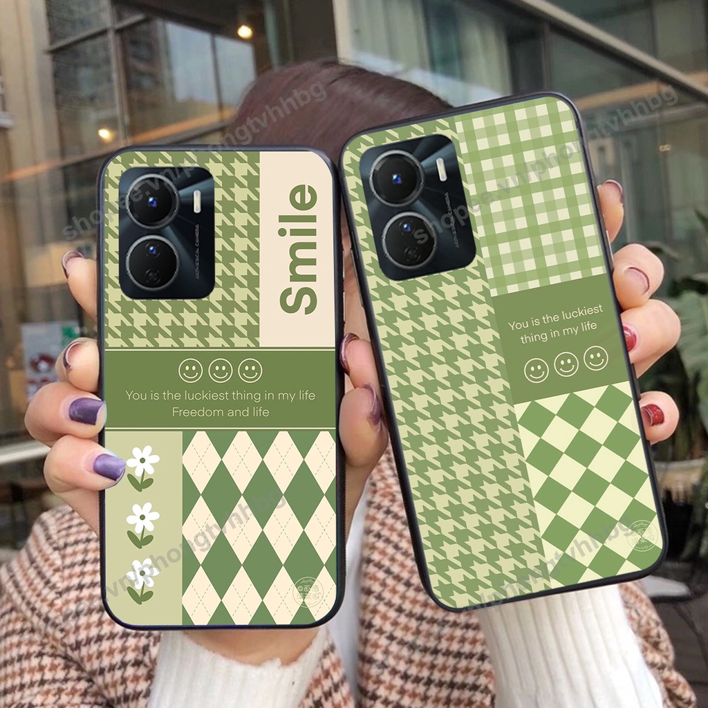 Ốp lưng Vivo Y16 4G - Vivo Y22S - Vivo T1 5G gấu thể thao mẫu caro đẹp