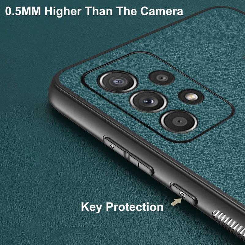 Ốp Điện Thoại Da Sang Trọng Chống Sốc Cho Samsung Galaxy A53 5G A33 A23 M23 A52 A52S A22 5G 4G A 53 33 23