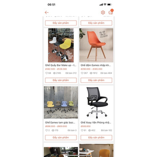 ghế mặt đệm eames nhập khẩu ( j05)