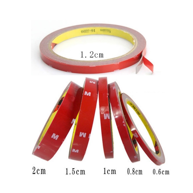 Cuộn Băng Keo Xốp Acrylic Hai Mặt Siêu Dính 3m 0.6 / 0.8 / 1 / 1.2 / 1.5 / 2 cm