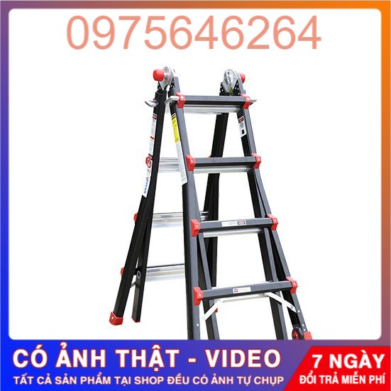 Thang Nhôm Gấp Đa Năng 4 bậc Nikawa NKB-44 độ dày nhôm 1.5-3.1 mm