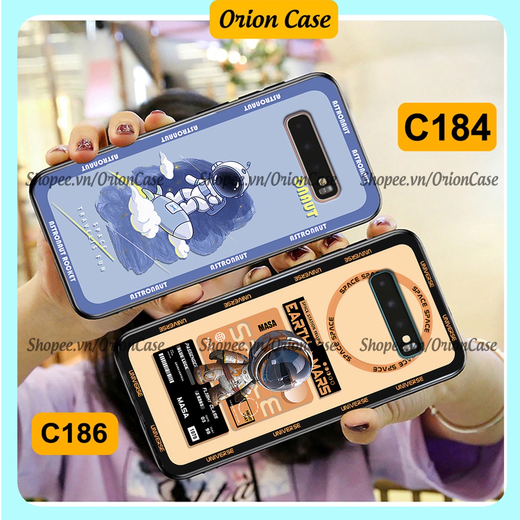 Ốp Samsung S10 - S10 Plus - S10 5G in hình astronaut pro nasa, moutain cá tính.ốp lưng chống sốc.