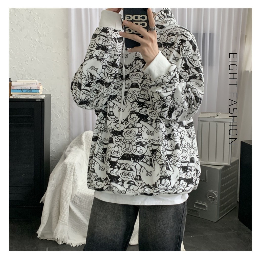 Áo Hoodie In Full Hình Unisex Nam/Nữ Cá Tính Eightfashion HD104 | BigBuy360 - bigbuy360.vn
