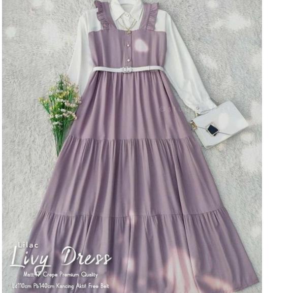 (Code A9wub) Áo Choàng 2021 / L Ivy DRESS / Gamis Dành Cho Người Lớn Tuổi Teen Phong Cách Hàn Quốc