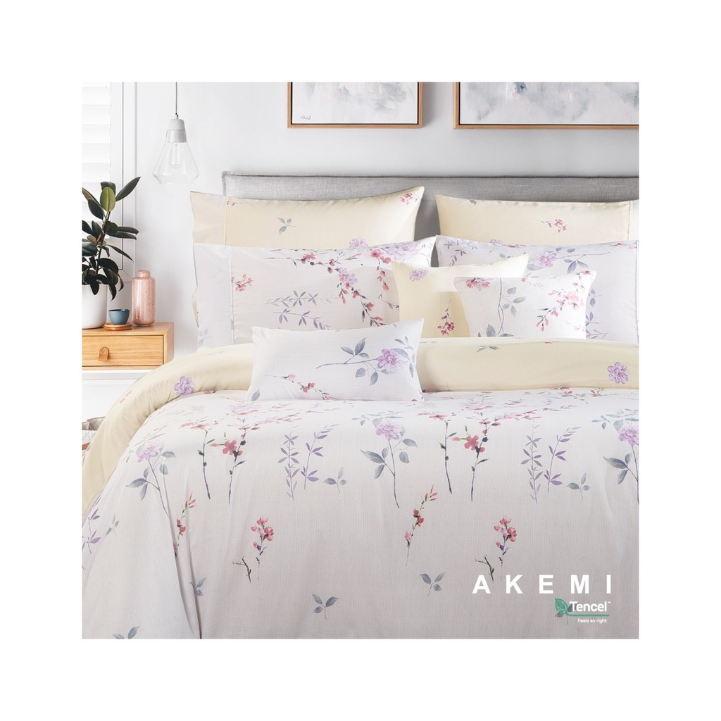 Bộ Ga kèm Vỏ Chăn AKEMI Tencel™ Touch Serenity Tiga 850TC- Minsono (King), 6 món