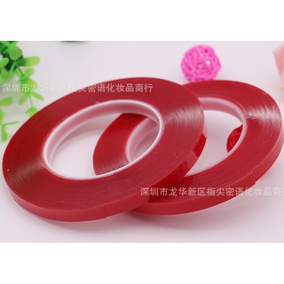 Băng dính đỏ tạo fan 2 mặt