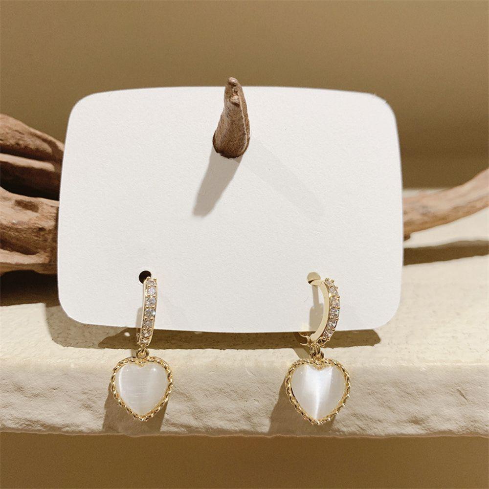 Bông Tai Hình Mắt Mèo Dễ Thương Thanh Lịch Cho Nữ BACK2LIFE|Bông Tai Dạng Vòng Thời Trang Dành Cho Nữ