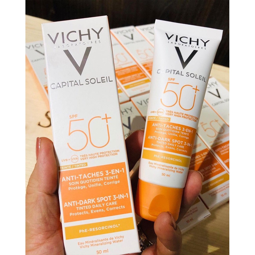 Kem Chống Nắng Giảm Thâm, Ngừa Sạm Da Vichy Capital Soleil SPF 50+ 50ml