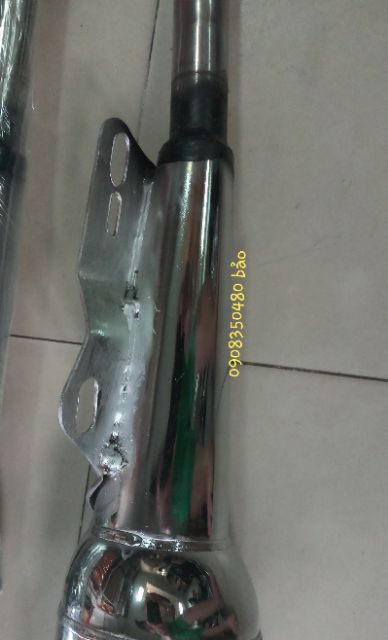 Pô wave 110 hơi đít đen móc sẵn thay cổ inox