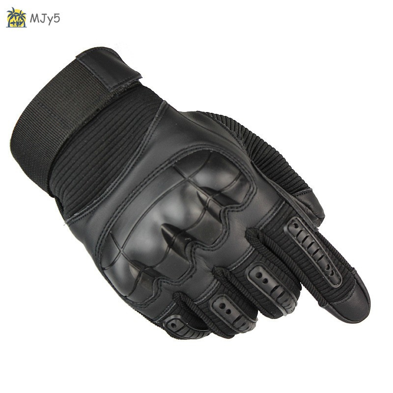 MJy5 Multifunctional Gloves Men Touching Screen Full Finger Gloves Rubber Hard for Motorbike Climbing 