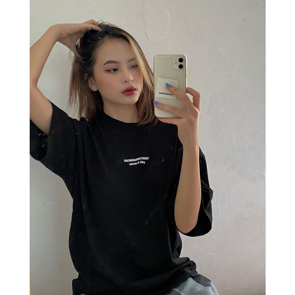 Áo thun from rộng unisex harmonic GODMOTHER