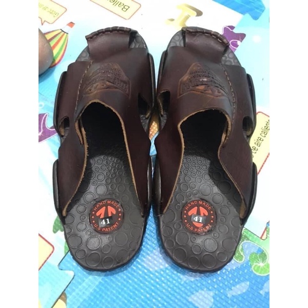 dép da bò ông địa