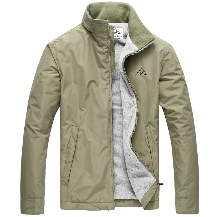 Áo khoác dù dấu nón 2 lớp lót nỉ cao cấp SITAKI AKD38