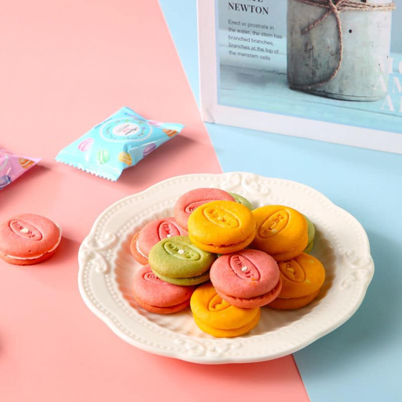 ( Hàng hót 2020) Bánh Macaron Đài Loan Sắc Màu ( Mua 200 g Tặng 200 g)