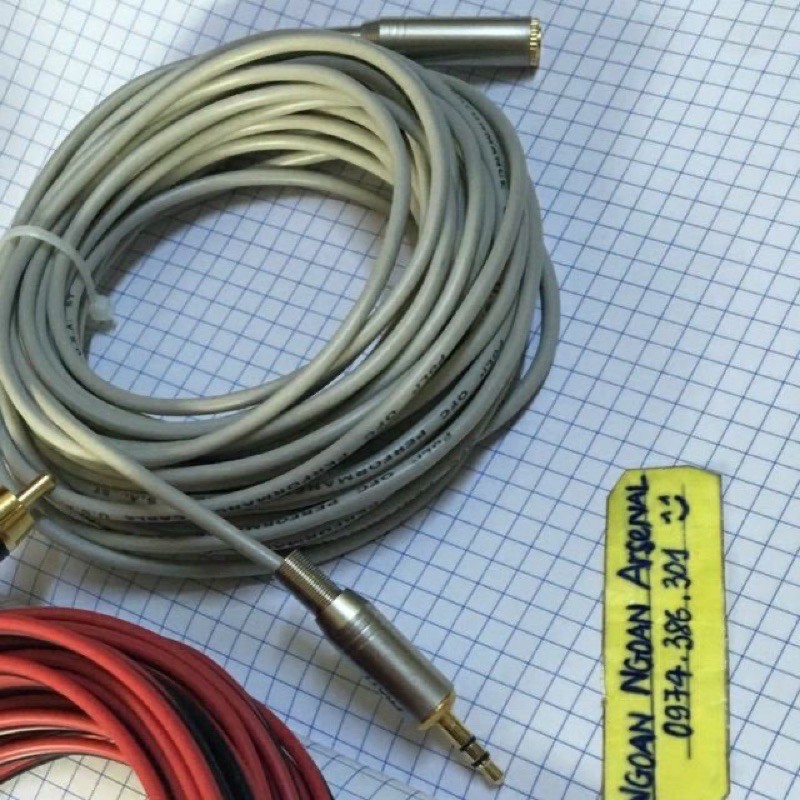 100m dây tín hiệu nhỏ 2 lõi 1 chống nhiễu 2.6mm