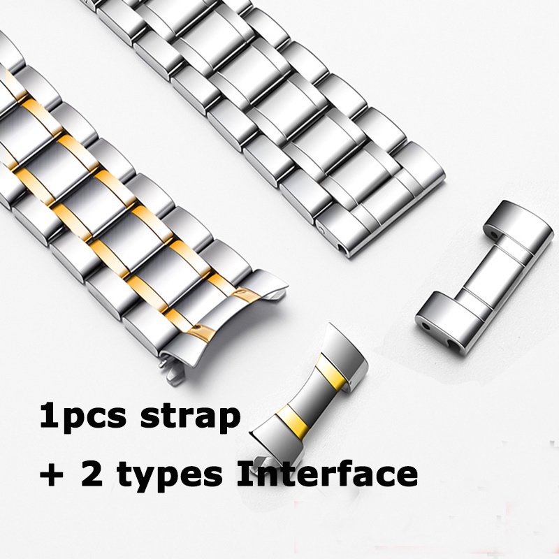Dây Đeo Đồng Hồ Bằng Thép Không Gỉ 12mm 13mm 14mm 15mm 16mm 17mm 20mm 22mm 24mm