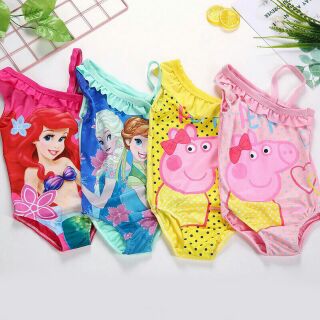 Bộ đồ bơi lệch heo Peppa công chúa Elsa nàng tiên cá ( dưới 16kg)